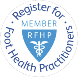 Registered member of the Register for Foot Health Practitioners (RFHP)