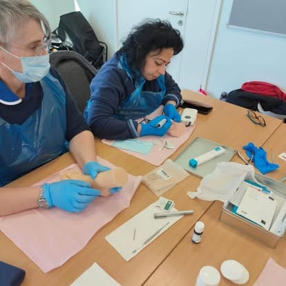 Kam at a MediFoot CPD foot health training day